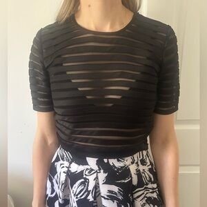Sheer Cynthia Rowley Crop Top